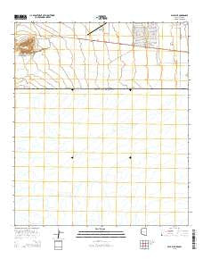 Paul Spur Arizona Current topographic map, 1:24000 scale, 7.5 X 7.5 Minute, Year 2014