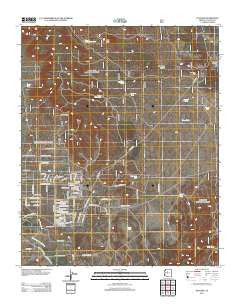 Paulden Arizona Historical topographic map, 1:24000 scale, 7.5 X 7.5 Minute, Year 2012