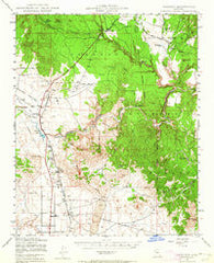 Paulden Arizona Historical topographic map, 1:62500 scale, 15 X 15 Minute, Year 1947
