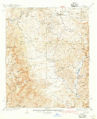 Payson Arizona Historical topographic map, 1:62500 scale, 15 X 15 Minute, Year 1942