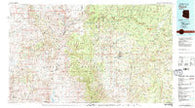 Payson Arizona Historical topographic map, 1:100000 scale, 30 X 60 Minute, Year 1981