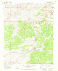 Peach Springs Arizona Historical topographic map, 1:24000 scale, 7.5 X 7.5 Minute, Year 1967