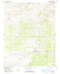 Peach Springs Arizona Historical topographic map, 1:24000 scale, 7.5 X 7.5 Minute, Year 1967