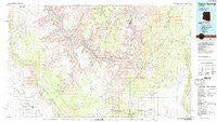 Peach Springs Arizona Historical topographic map, 1:100000 scale, 30 X 60 Minute, Year 1986