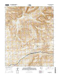 Peach Springs Arizona Current topographic map, 1:24000 scale, 7.5 X 7.5 Minute, Year 2014