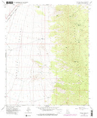 Peacock Peak Arizona Historical topographic map, 1:24000 scale, 7.5 X 7.5 Minute, Year 1968