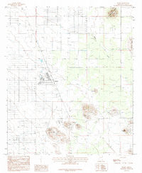 Pearce Arizona Historical topographic map, 1:24000 scale, 7.5 X 7.5 Minute, Year 1985