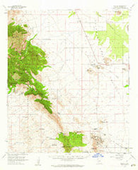 Pearce Arizona Historical topographic map, 1:62500 scale, 15 X 15 Minute, Year 1958