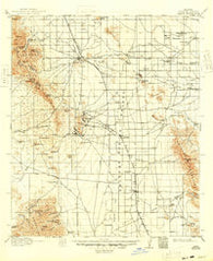 Pearce Arizona Historical topographic map, 1:125000 scale, 30 X 30 Minute, Year 1916