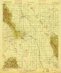 Pearce Arizona Historical topographic map, 1:125000 scale, 30 X 30 Minute, Year 1916