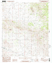 Pedregosa Mountains West Arizona Historical topographic map, 1:24000 scale, 7.5 X 7.5 Minute, Year 1986