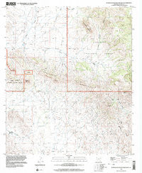 Pedregosa Mountains West Arizona Historical topographic map, 1:24000 scale, 7.5 X 7.5 Minute, Year 1996