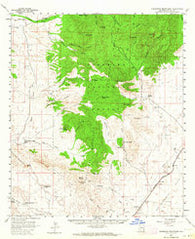 Pedregosa Mountains Arizona Historical topographic map, 1:62500 scale, 15 X 15 Minute, Year 1958