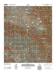 Pedregosa Mountains West Arizona Historical topographic map, 1:24000 scale, 7.5 X 7.5 Minute, Year 2012