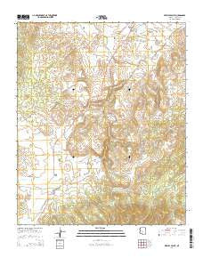 Peeples Valley Arizona Current topographic map, 1:24000 scale, 7.5 X 7.5 Minute, Year 2014