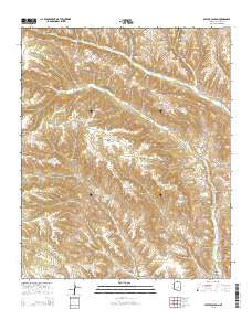 Pepper Canyon Arizona Current topographic map, 1:24000 scale, 7.5 X 7.5 Minute, Year 2014