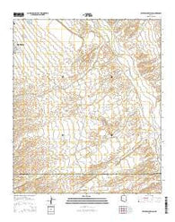 Peppersauce Wash Arizona Current topographic map, 1:24000 scale, 7.5 X 7.5 Minute, Year 2014