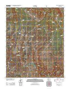 Perkinsville Arizona Historical topographic map, 1:24000 scale, 7.5 X 7.5 Minute, Year 2012