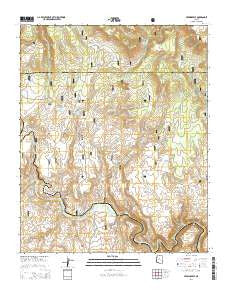 Perkinsville Arizona Current topographic map, 1:24000 scale, 7.5 X 7.5 Minute, Year 2014
