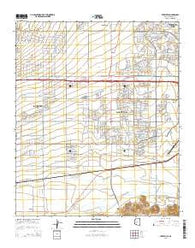 Perryville Arizona Current topographic map, 1:24000 scale, 7.5 X 7.5 Minute, Year 2014