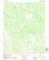 Peterson Flat Arizona Historical topographic map, 1:24000 scale, 7.5 X 7.5 Minute, Year 1989