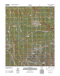 Peterson Flat Arizona Historical topographic map, 1:24000 scale, 7.5 X 7.5 Minute, Year 2012
