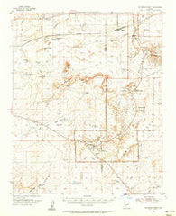 Petrified Forest Arizona Historical topographic map, 1:62500 scale, 15 X 15 Minute, Year 1955