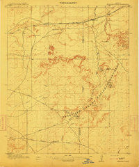Petrified Forest Arizona Historical topographic map, 1:62500 scale, 15 X 15 Minute, Year 1912