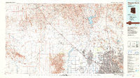 Phoenix North Arizona Historical topographic map, 1:100000 scale, 30 X 60 Minute, Year 1988