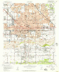 Phoenix Arizona Historical topographic map, 1:24000 scale, 7.5 X 7.5 Minute, Year 1952