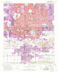 Phoenix Arizona Historical topographic map, 1:24000 scale, 7.5 X 7.5 Minute, Year 1952