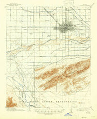 Phoenix Arizona Historical topographic map, 1:62500 scale, 15 X 15 Minute, Year 1914
