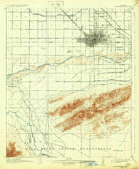 Phoenix Arizona Historical topographic map, 1:62500 scale, 15 X 15 Minute, Year 1914