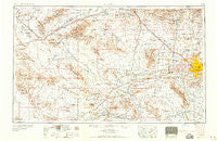 Phoenix Arizona Historical topographic map, 1:250000 scale, 1 X 2 Degree, Year 1958
