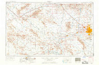 Phoenix Arizona Historical topographic map, 1:250000 scale, 1 X 2 Degree, Year 1954