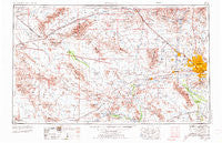 Phoenix Arizona Historical topographic map, 1:250000 scale, 1 X 2 Degree, Year 1954