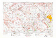 Phoenix Arizona Historical topographic map, 1:250000 scale, 1 X 2 Degree, Year 1969