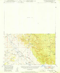 Picacho Butte Arizona Historical topographic map, 1:62500 scale, 15 X 15 Minute, Year 1950