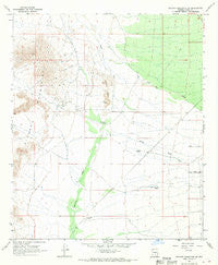 Picacho Reservoir SE Arizona Historical topographic map, 1:24000 scale, 7.5 X 7.5 Minute, Year 1966