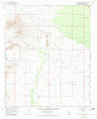 Picacho Reservoir SE Arizona Historical topographic map, 1:24000 scale, 7.5 X 7.5 Minute, Year 1966