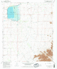 Picacho Reservoir Arizona Historical topographic map, 1:24000 scale, 7.5 X 7.5 Minute, Year 1968