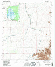Picacho Reservoir Arizona Historical topographic map, 1:24000 scale, 7.5 X 7.5 Minute, Year 1992