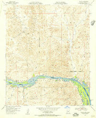 Picacho California Historical topographic map, 1:24000 scale, 7.5 X 7.5 Minute, Year 1954