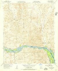 Picacho California Historical topographic map, 1:24000 scale, 7.5 X 7.5 Minute, Year 1954