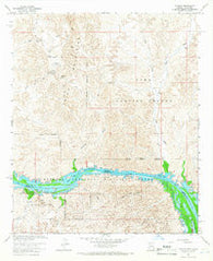 Picacho California Historical topographic map, 1:24000 scale, 7.5 X 7.5 Minute, Year 1964