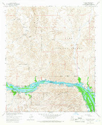 Picacho California Historical topographic map, 1:24000 scale, 7.5 X 7.5 Minute, Year 1964