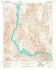 Picacho California Historical topographic map, 1:62500 scale, 15 X 15 Minute, Year 1951