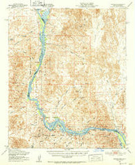 Picacho California Historical topographic map, 1:62500 scale, 15 X 15 Minute, Year 1951