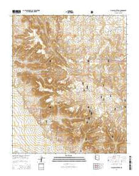 Picacho Butte SE Arizona Current topographic map, 1:24000 scale, 7.5 X 7.5 Minute, Year 2014