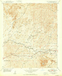 Picketpost Mtn Arizona Historical topographic map, 1:24000 scale, 7.5 X 7.5 Minute, Year 1949